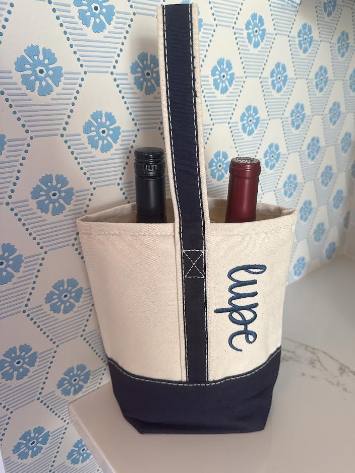 Canvas Wine Bag by ShoreBags