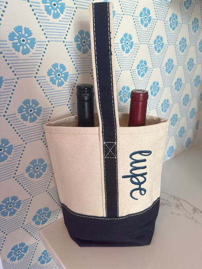Canvas Wine Bag by ShoreBags