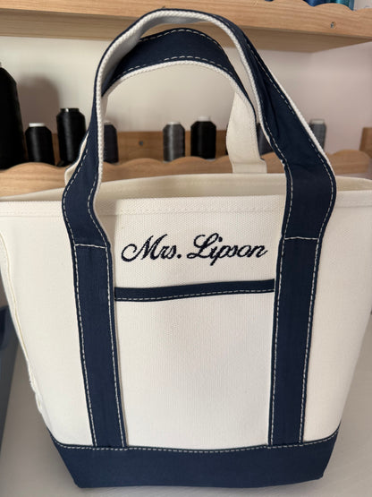 Dalix Navy Small Boat Totes