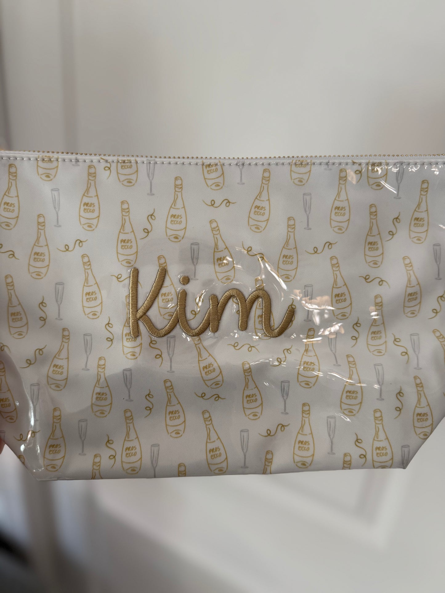 Monogrammed KenzKustomz Clear Coat Bag