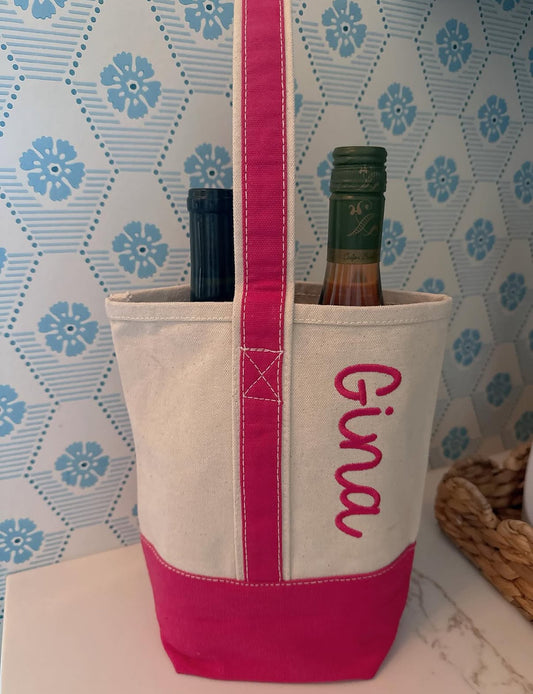 Canvas Wine Bag by ShoreBags