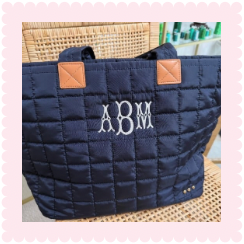 Day Dreamer Quilted Puffer Tote by Pretty Simple