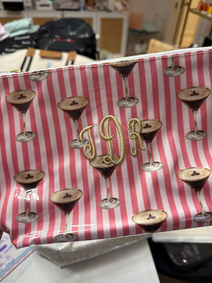 Monogrammed KenzKustomz Clear Coat Bag