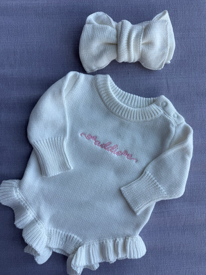 Ruffle Sweater Onesie