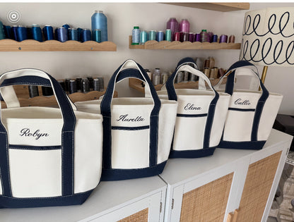 Dalix Navy Small Boat Totes