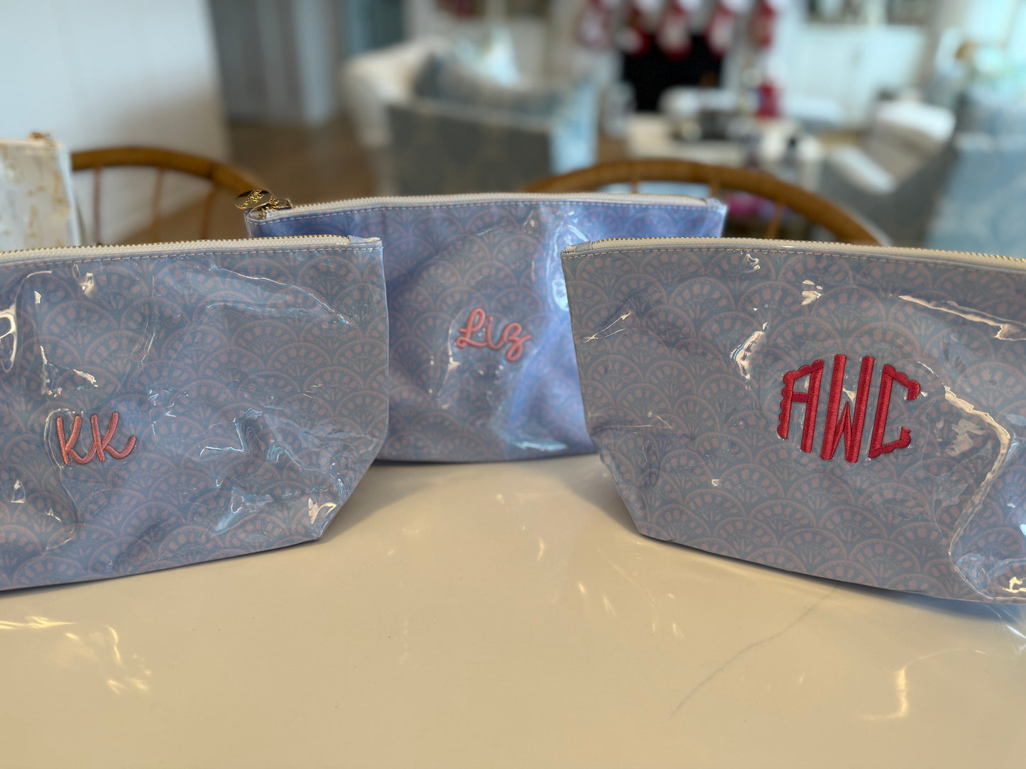 Monogrammed KenzKustomz Clear Coat Bag