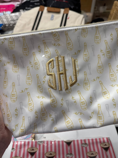 Monogrammed KenzKustomz Clear Coat Bag