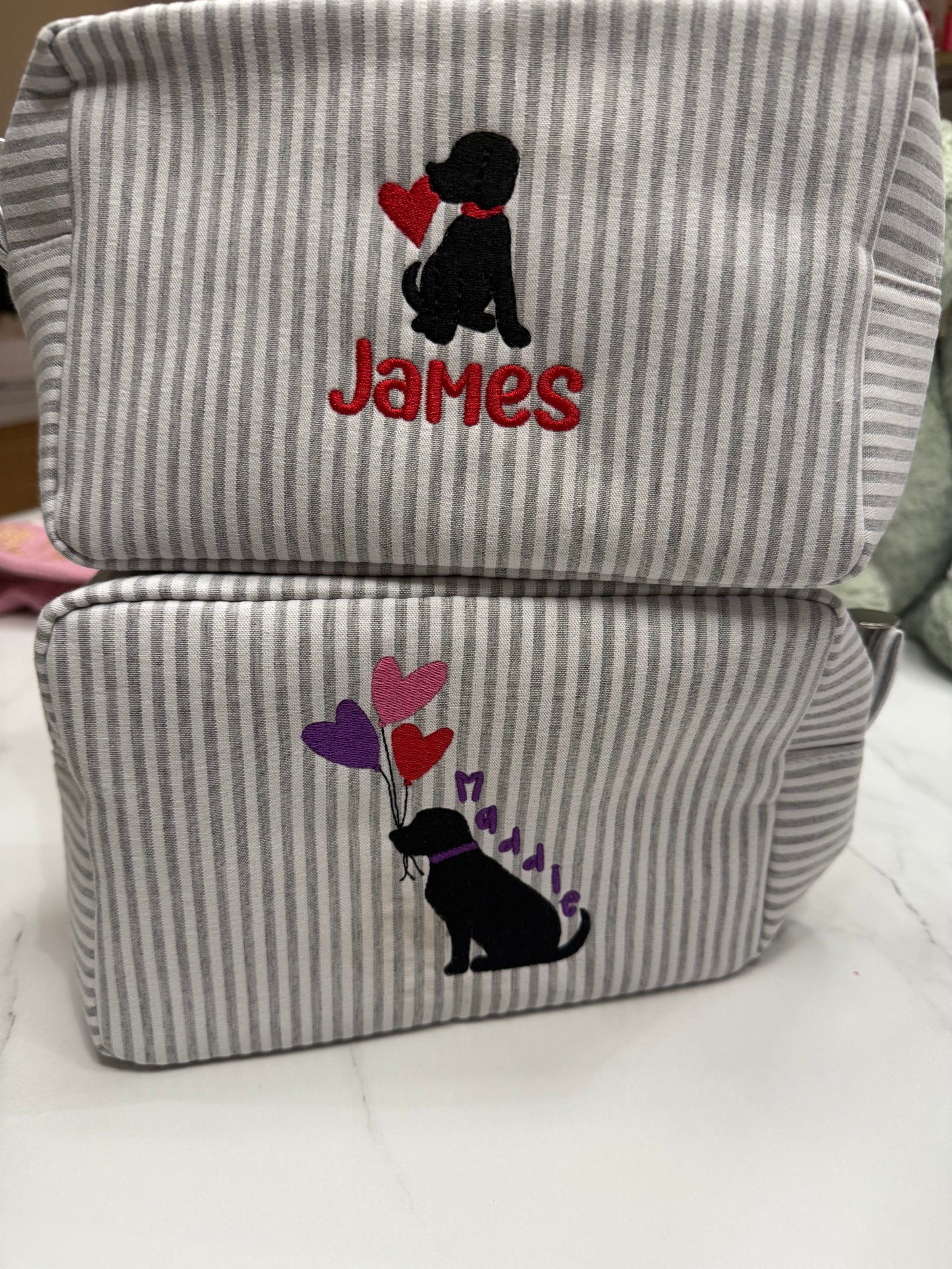 Seersucker Toiletry Bag