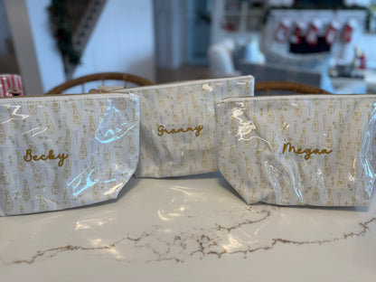 Monogrammed KenzKustomz Clear Coat Bag