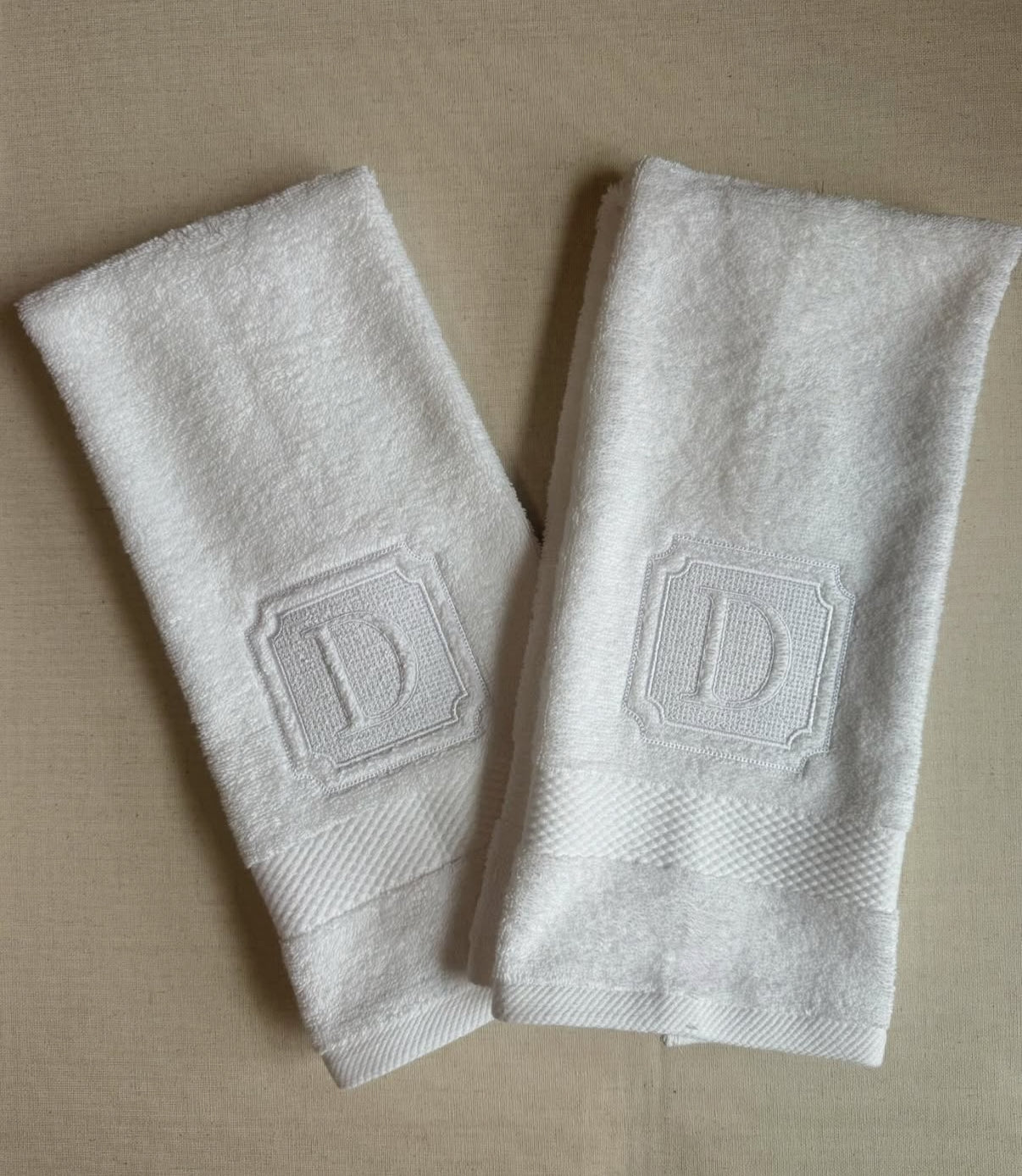 Monogrammed Hand Towels