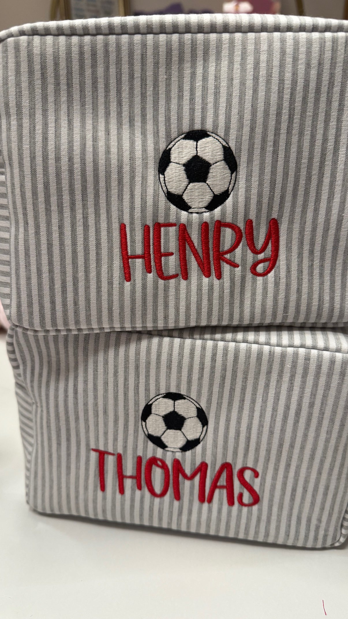 Seersucker Toiletry Bag