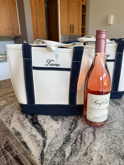 Dalix Navy Small Boat Totes