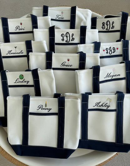 Dalix Navy Small Boat Totes