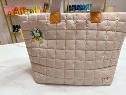 Day Dreamer Quilted Puffer Tote by Pretty Simple
