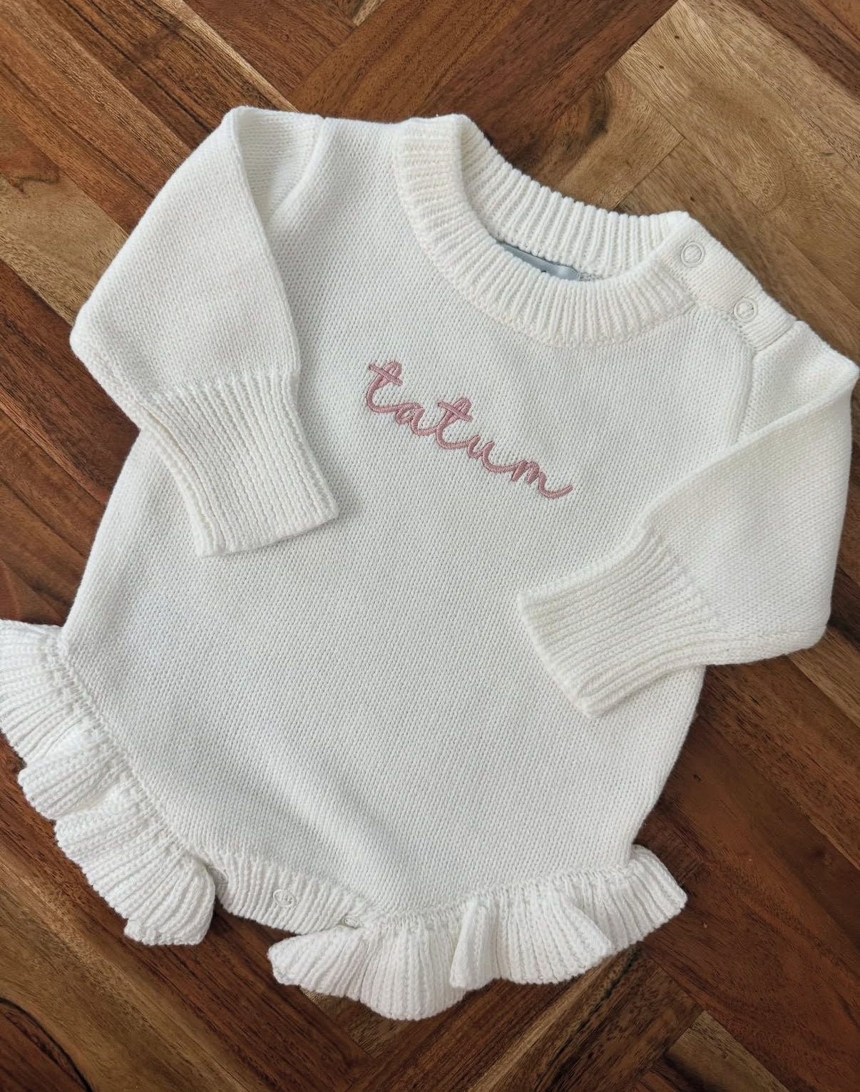 Ruffle Sweater Onesie