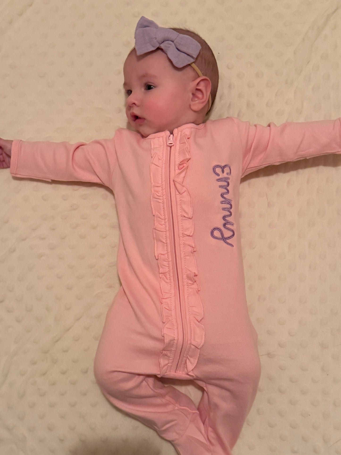 Ruffle Zipper Sleeper