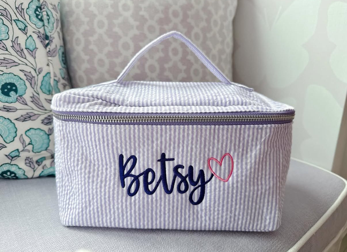 Seersucker Toiletry Case