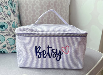 Seersucker Toiletry Case