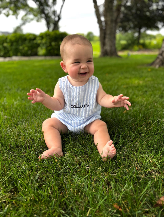 Seersucker Romper