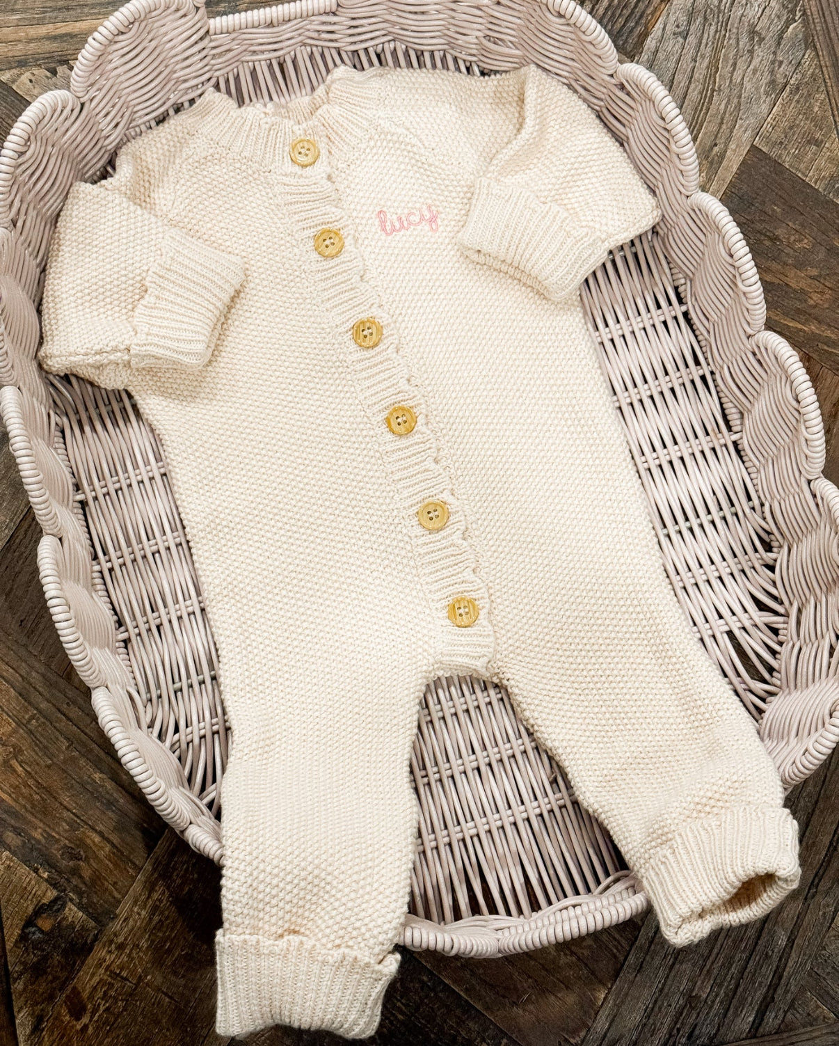 Scallop Knit Sweater Romper