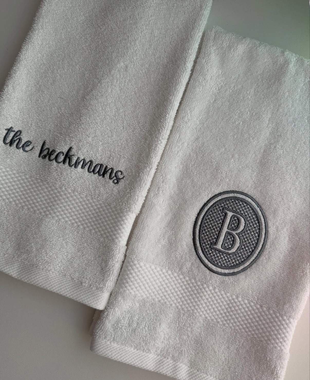 Monogrammed Hand Towels