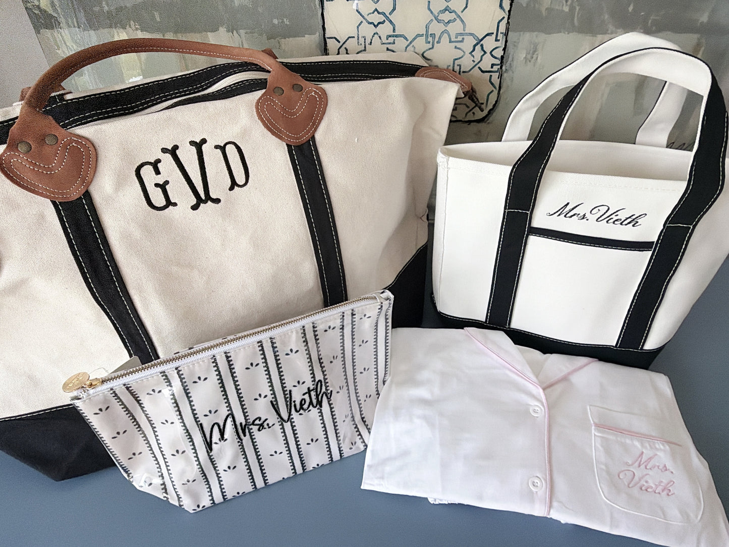 Monogrammed KenzKustomz Clear Coat Bag
