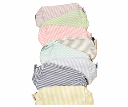 Seersucker Cosmetic Bag