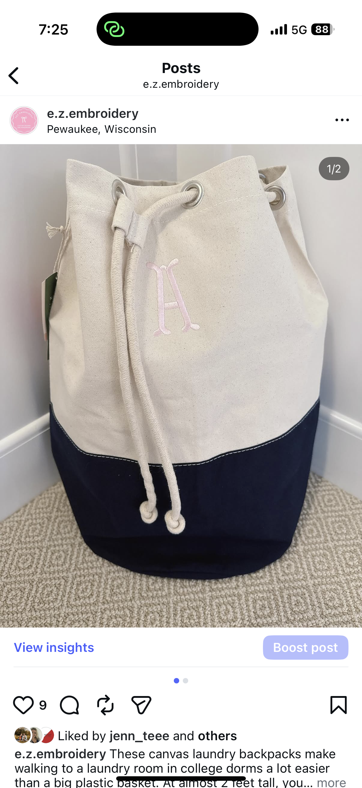 Laundry Backpack by ShoreBags