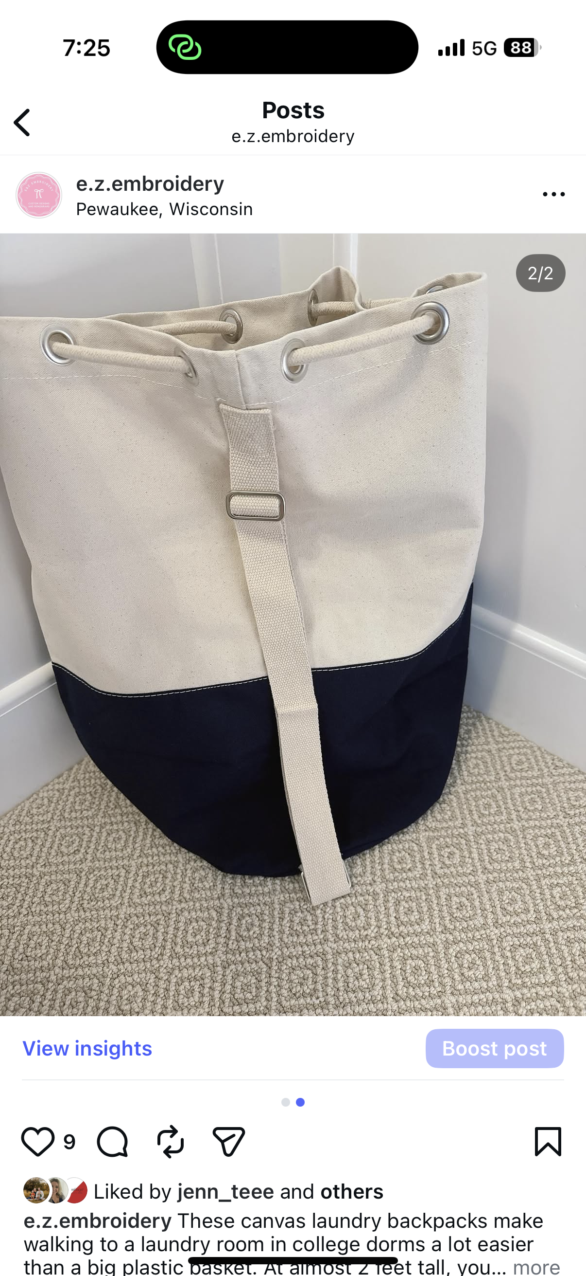 Laundry Backpack by ShoreBags