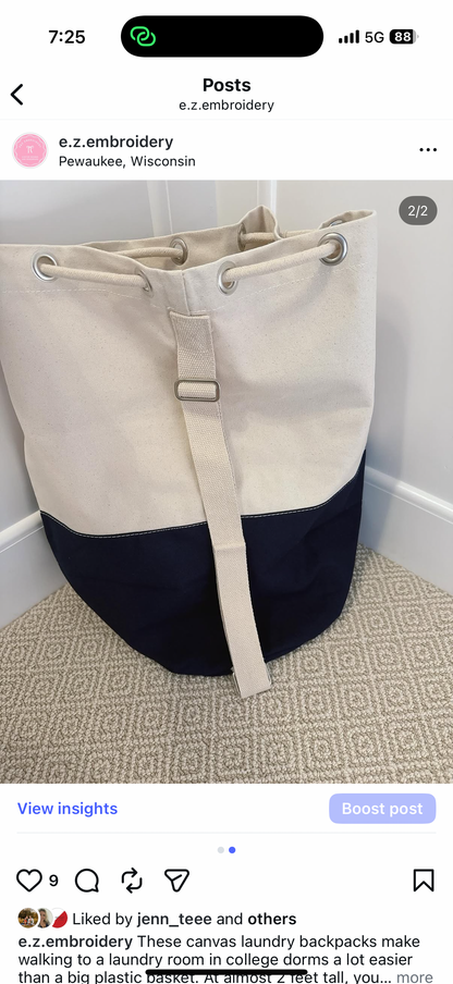 Laundry Backpack by ShoreBags