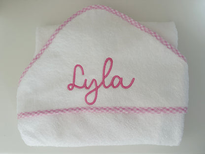 Gingham Hooded Towels