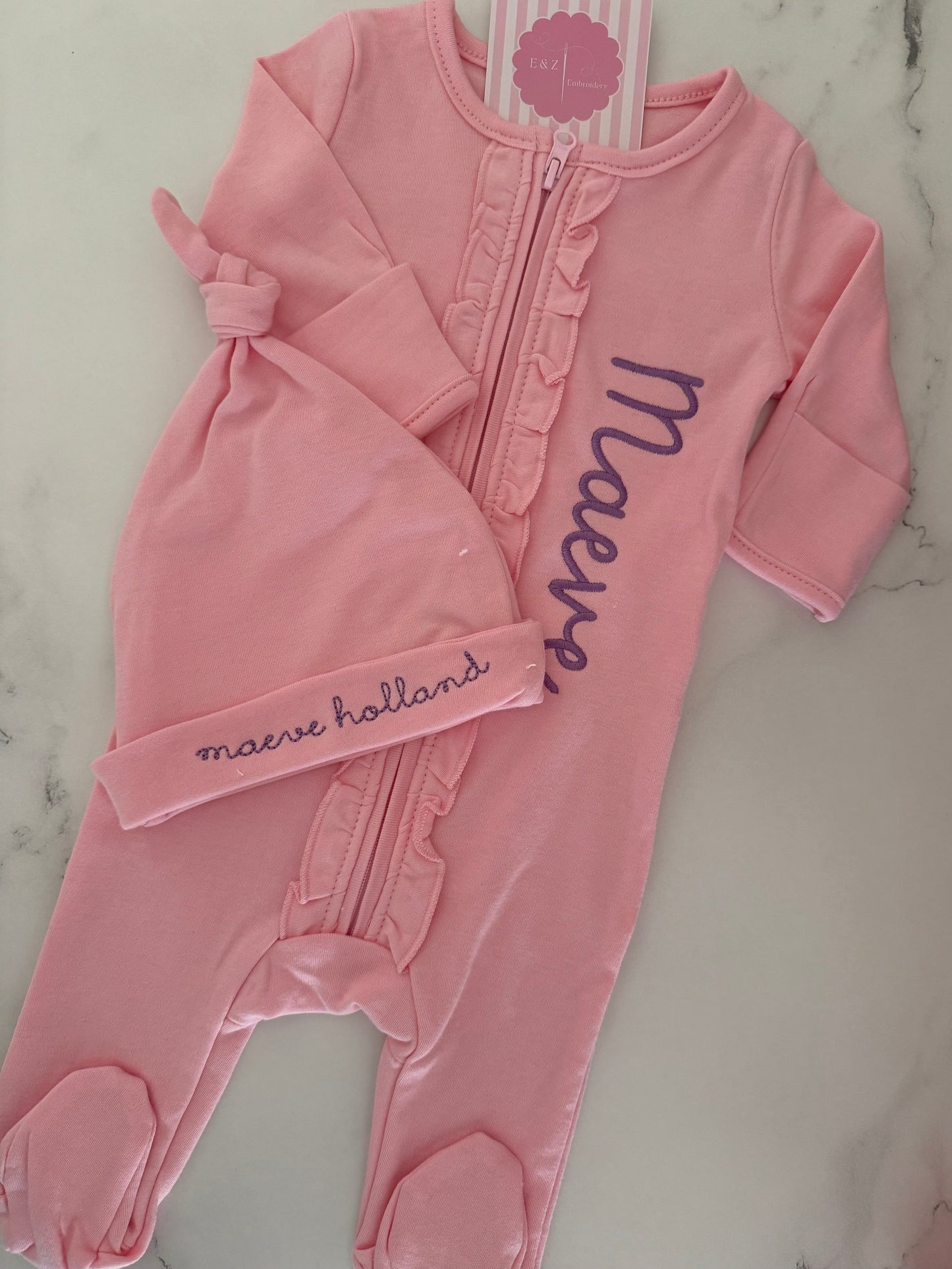 Ruffle Zipper Sleeper