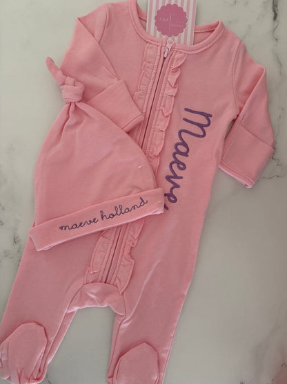 Ruffle Zipper Sleeper