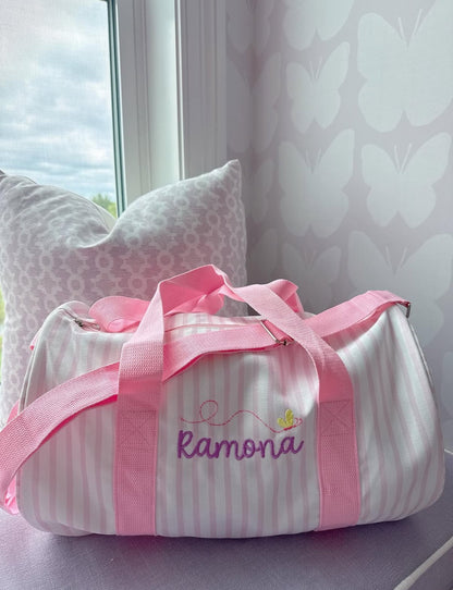 Kids Striped Duffel Bags