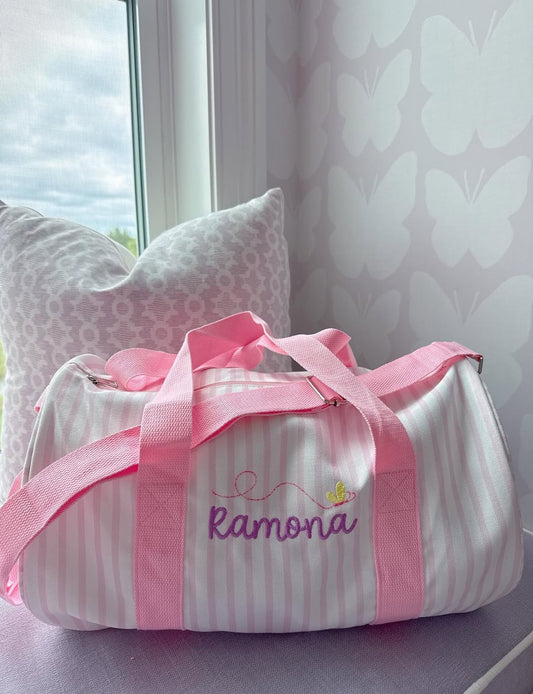 Kids Striped Duffel Bags