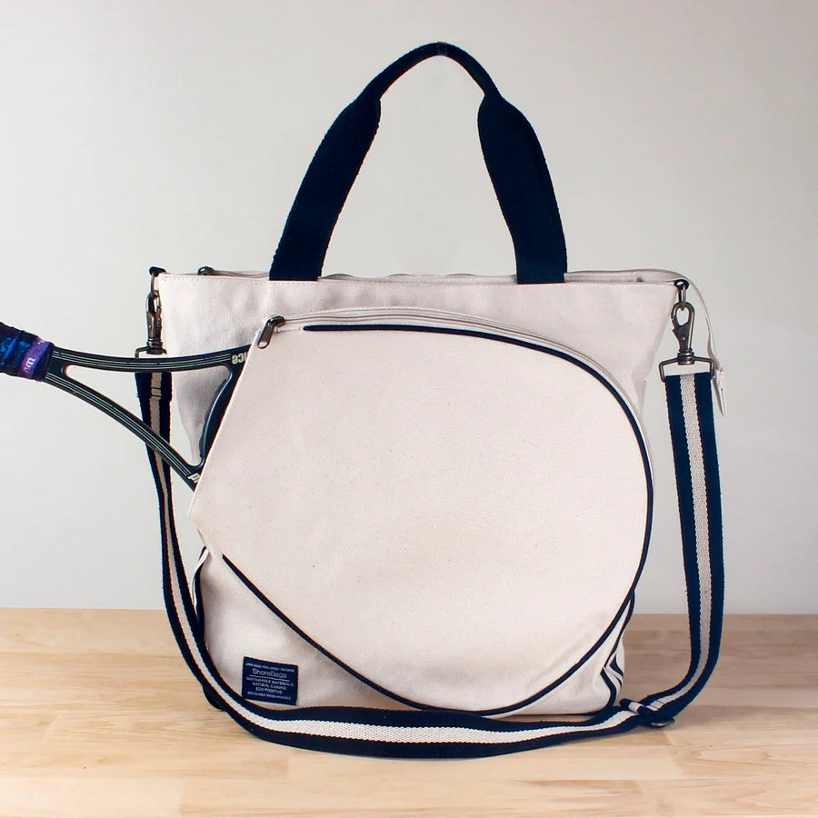 Crossbody Private Label Canvas Tennis Tote by ShoreBags