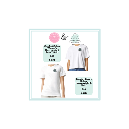 A Little Something A Lot of Love Logo Comfort Colors Women's Heavyweight Boxy T-Shirt