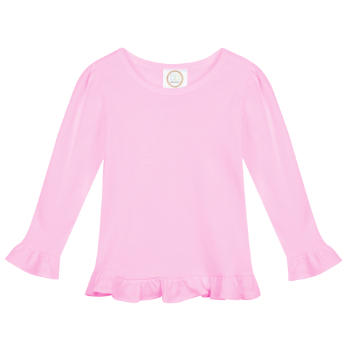 Girls Long Sleeve Ruffle Tee Shirt