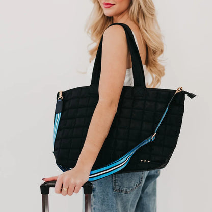 Day Dreamer Quilted Puffer Tote by Pretty Simple