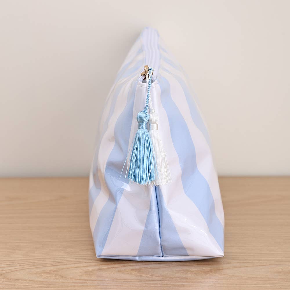 Waterproof Striped Make Up Bag