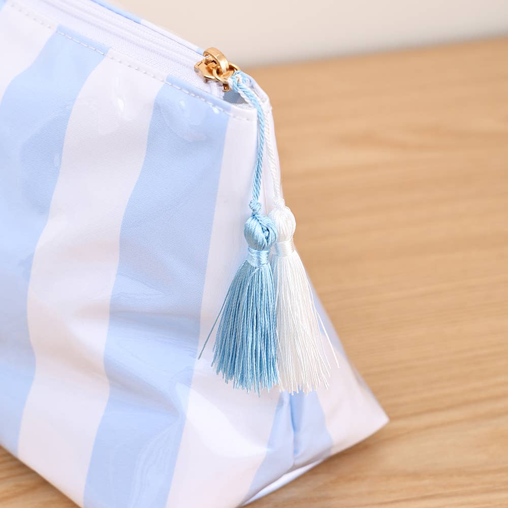 Waterproof Striped Make Up Bag