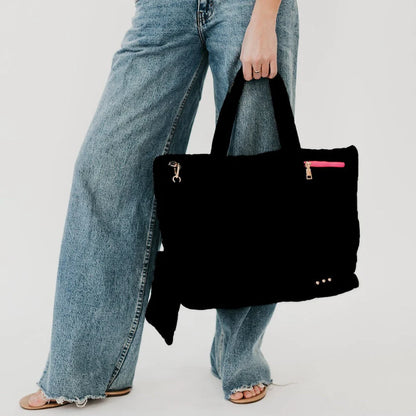 Puffer Quilted Tote Bag with Pouch by Pretty Simple