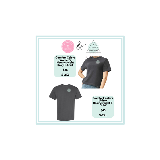 A Little Something A Lot of Love Logo Comfort Colors Women's Heavyweight Boxy T-Shirt